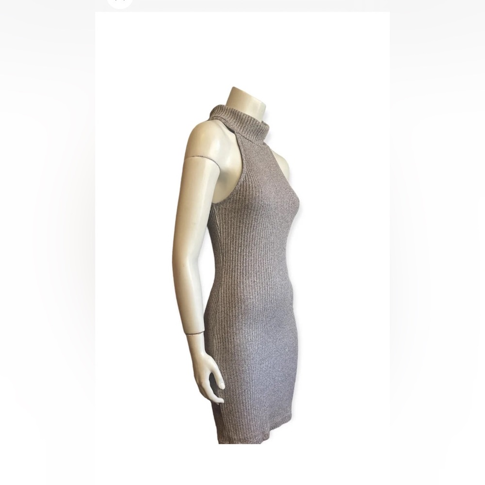 TOPSHOP Ribbed Bodycon Sleeveless Turtleneck Dress Womens size 4